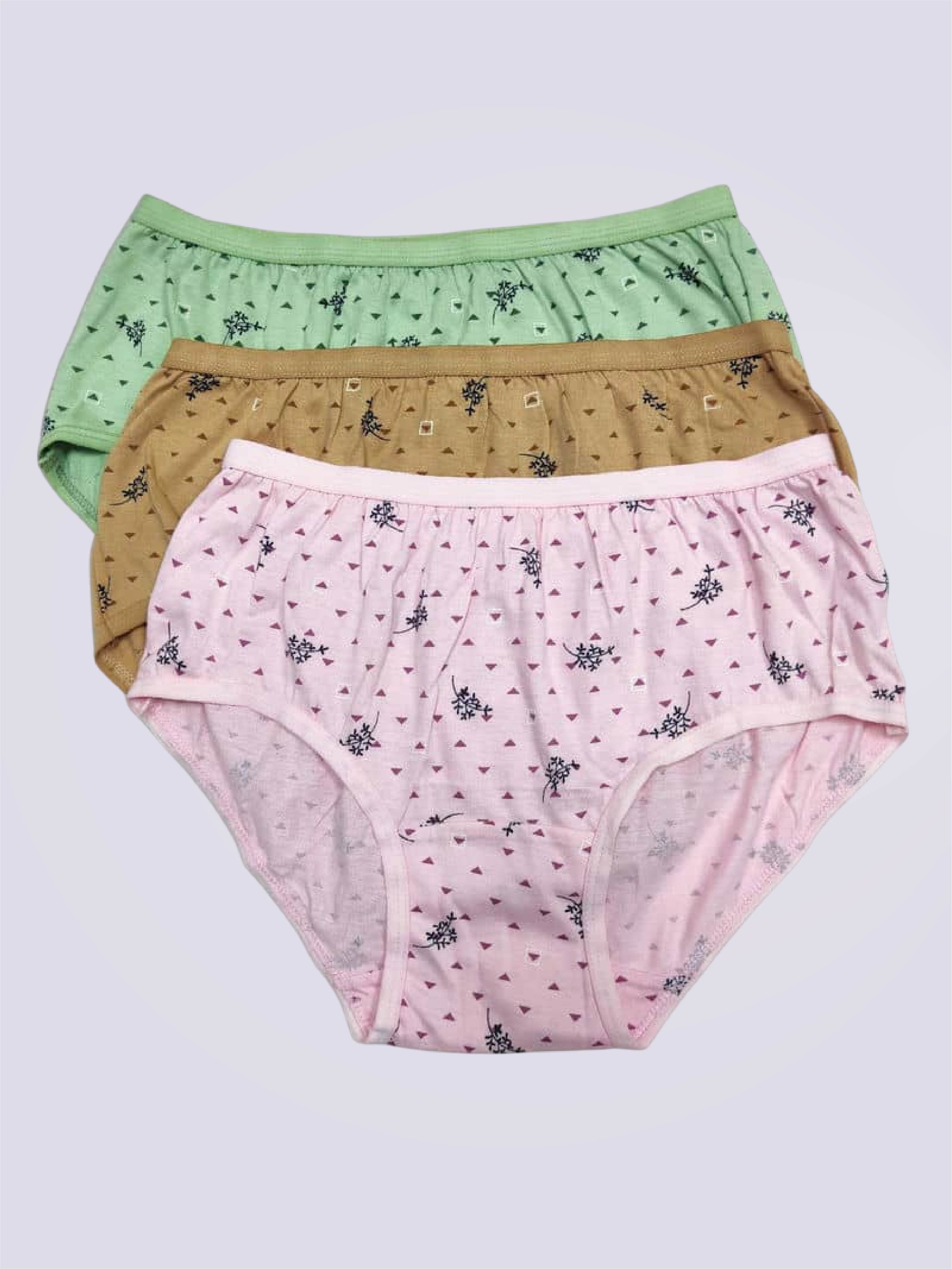 Pack of 3- Print Passion Super Comfy Mid Waist Panty - Bold And Bae Fashion